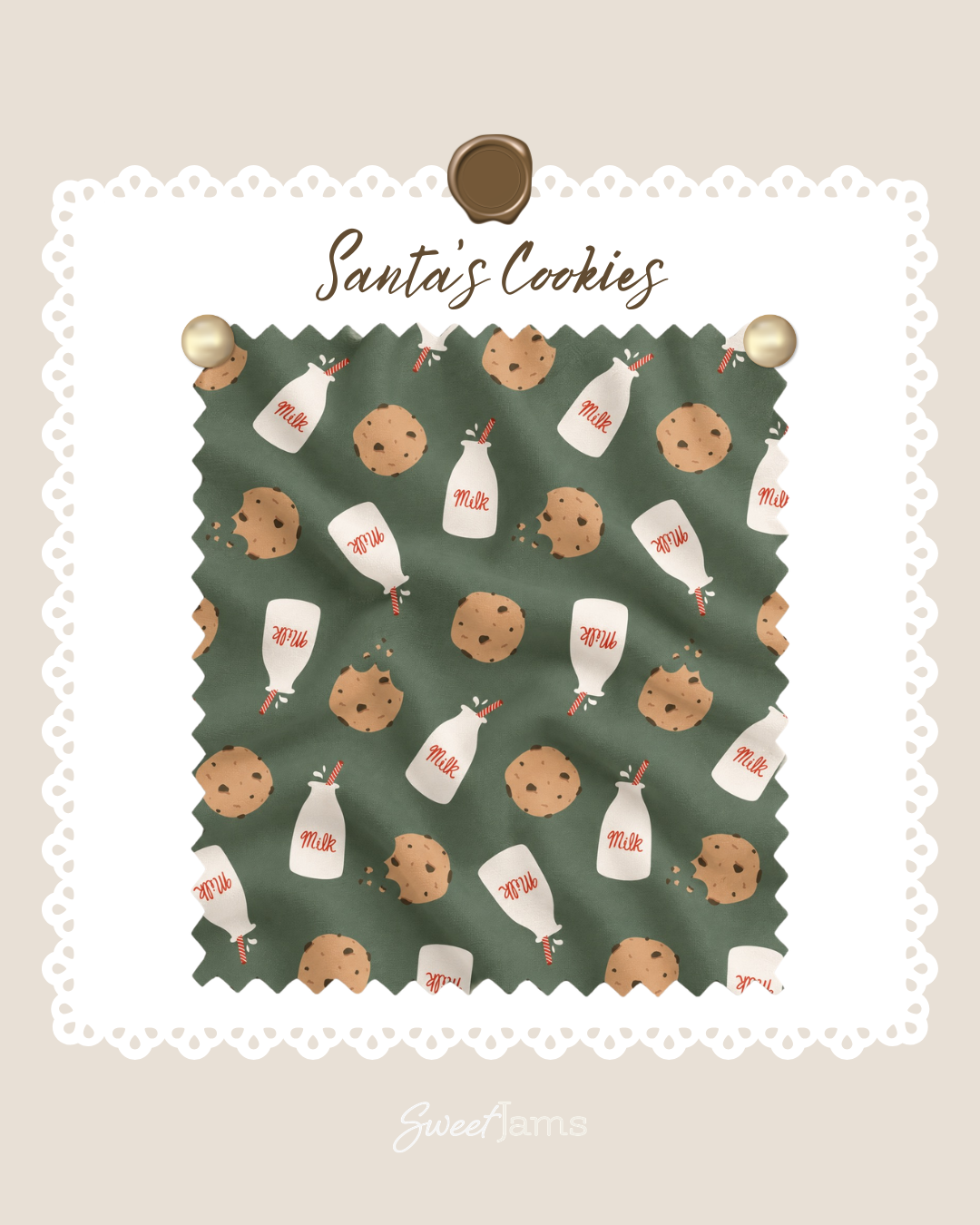 PREORDER | Santa's Cookies Zippie