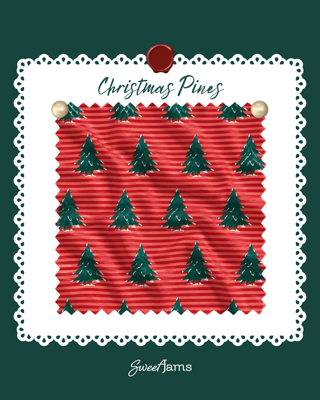 PREORDER | Christmas Pines Toddler Short Set