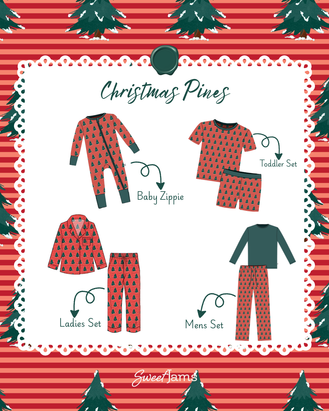 PREORDER | Christmas Pines Zippie
