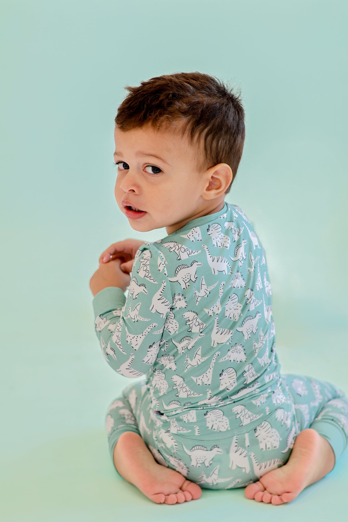 Scribble Dinos Long Sleeve Set