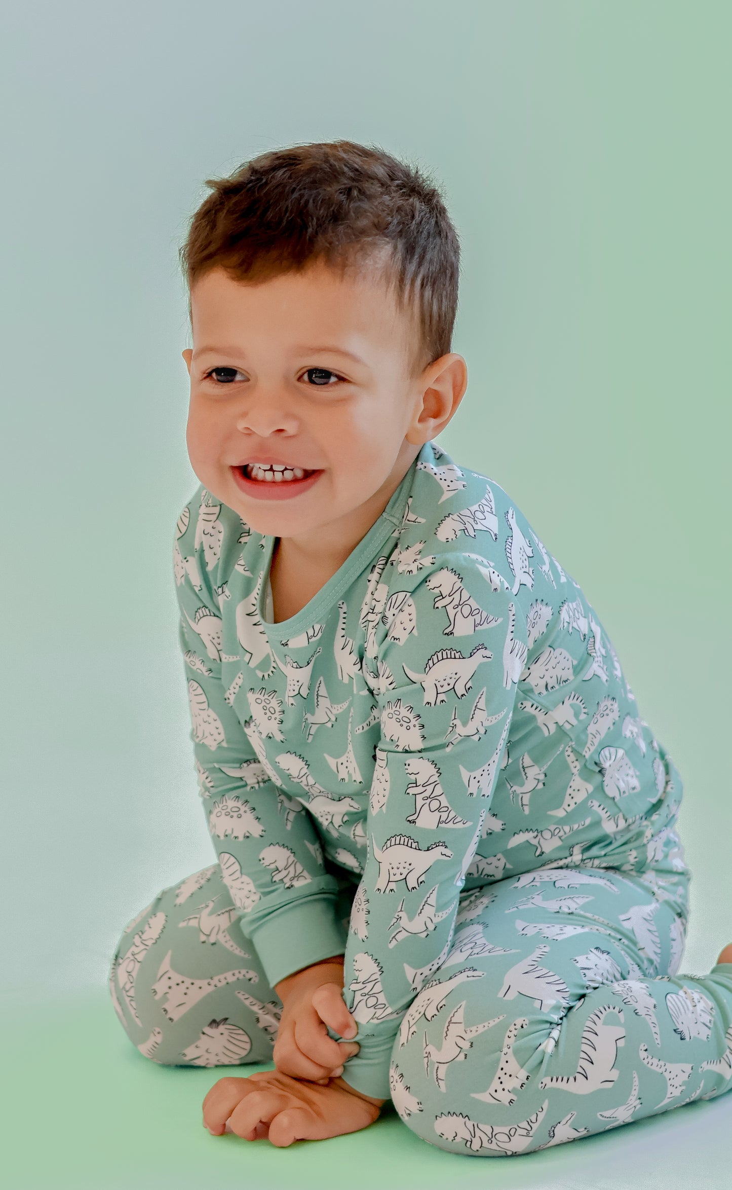 Scribble Dinos Long Sleeve Set